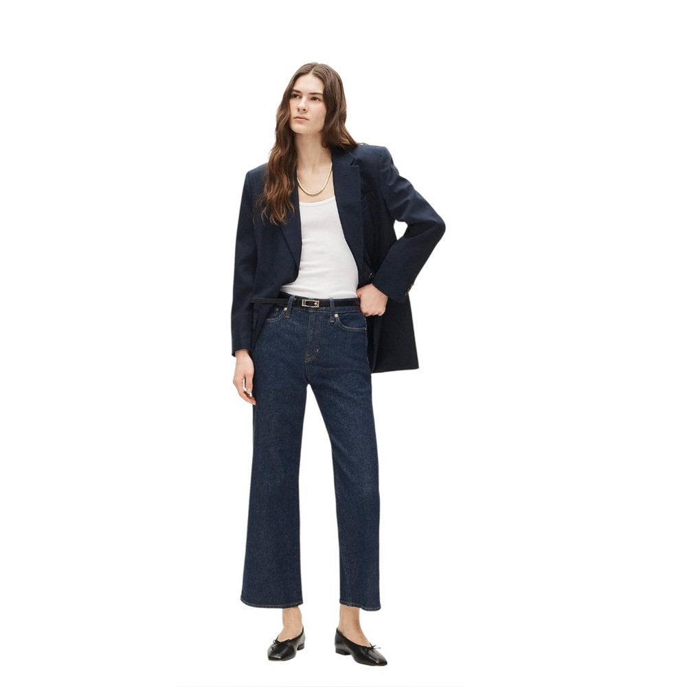 J. Crew Slim Wide Leg Jeans Size 31 Tall Preppy Contemporary